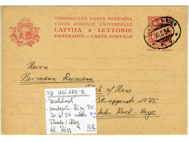 1919/44, interessanter Bestand von 20 Briefen, dabei Zensuren, R-Briefe, bessere Ganzsachen, Landespost 1941, Bahnpost-Ostlan