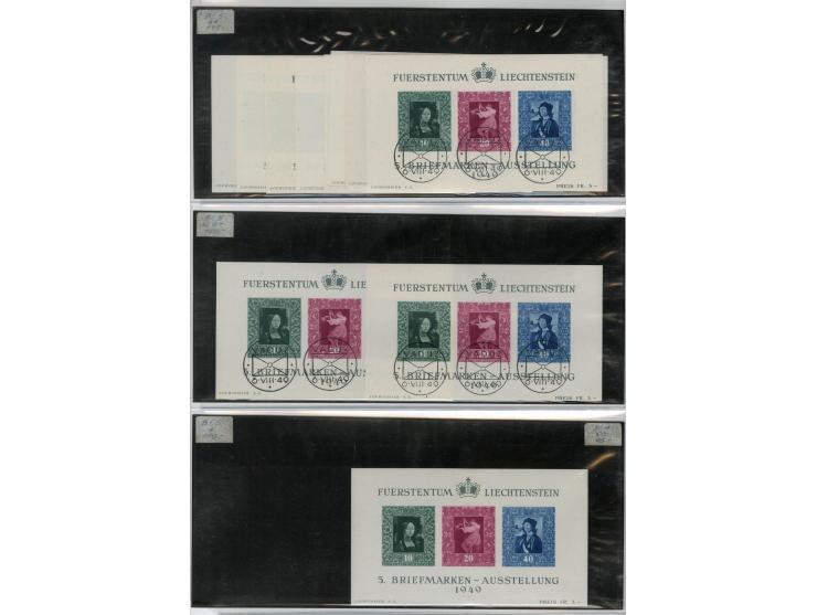 1912/50 (ca.), Partie auf Steckseiten, dabei Mi. 3x+y( insges.5), 114-15(4) und Block 1(4)