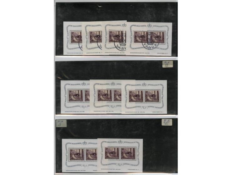1912/50 (ca.), Partie auf Steckseiten, dabei Mi. 3x+y( insges.5), 114-15(4) und Block 1(4)