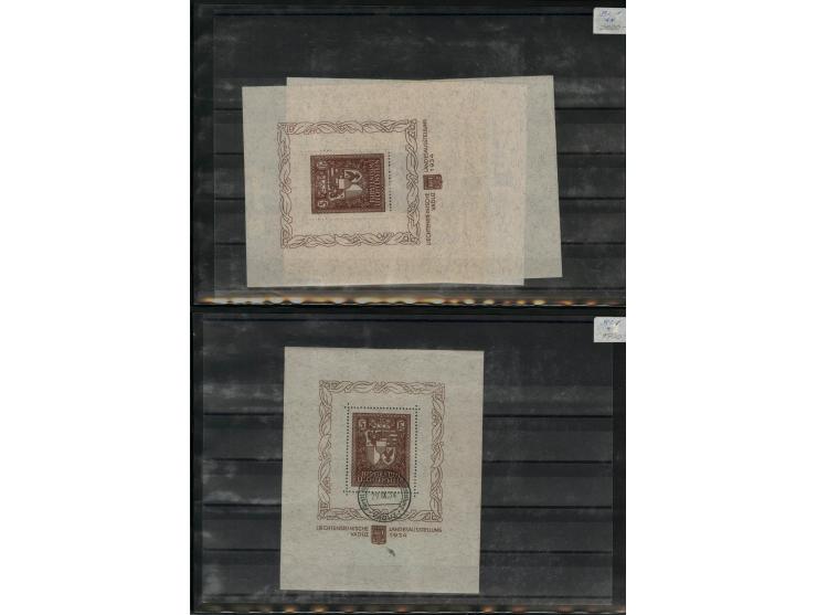1912/50 (ca.), Partie auf Steckseiten, dabei Mi. 3x+y( insges.5), 114-15(4) und Block 1(4)