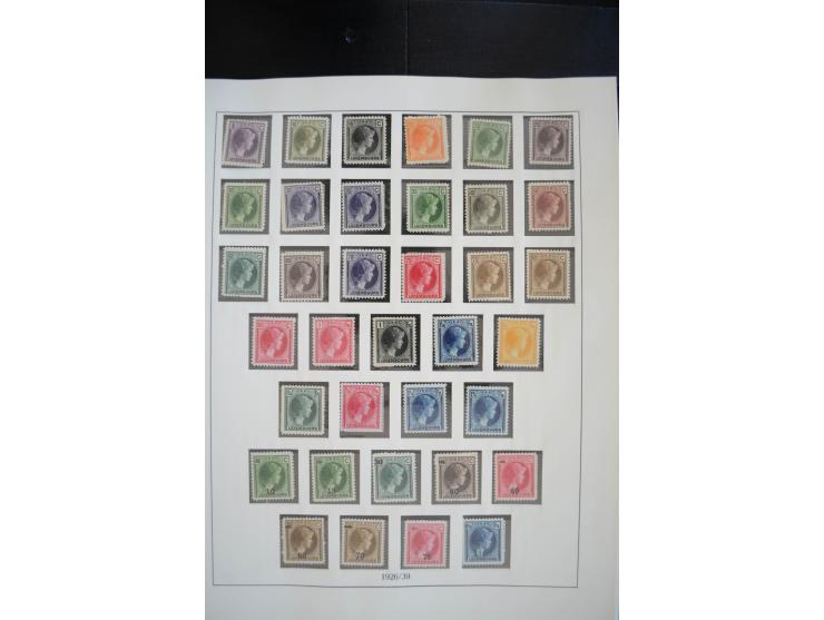 1852/1976, postfrische und ungebrauchte Sammlung mit u.a. Mi.-Nr. 1 (2), 2 (3), 7, 8, 10, 11, 72 KLB, 121 KLB, 266-80 (ohne 2