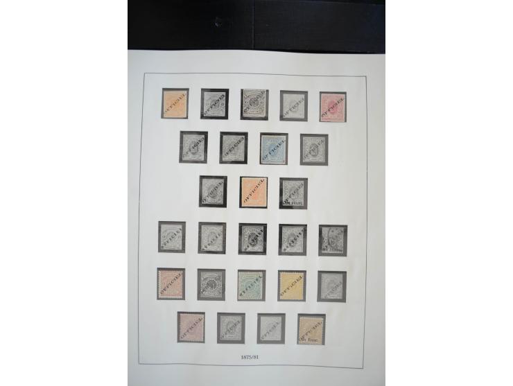 1852/1976, postfrische und ungebrauchte Sammlung mit u.a. Mi.-Nr. 1 (2), 2 (3), 7, 8, 10, 11, 72 KLB, 121 KLB, 266-80 (ohne 2