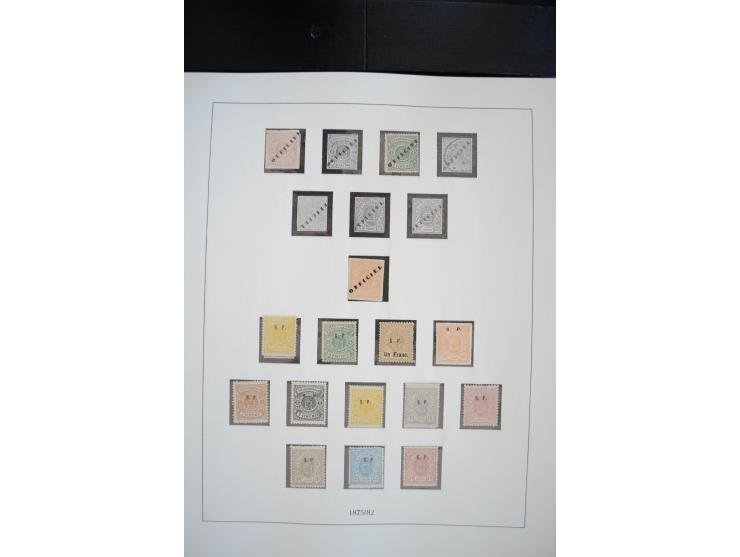 1852/1976, postfrische und ungebrauchte Sammlung mit u.a. Mi.-Nr. 1 (2), 2 (3), 7, 8, 10, 11, 72 KLB, 121 KLB, 266-80 (ohne 2