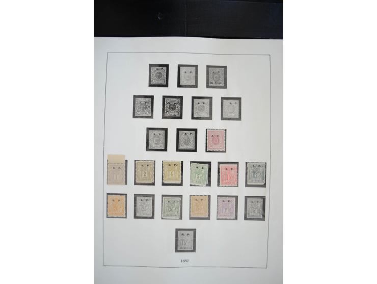1852/1976, postfrische und ungebrauchte Sammlung mit u.a. Mi.-Nr. 1 (2), 2 (3), 7, 8, 10, 11, 72 KLB, 121 KLB, 266-80 (ohne 2