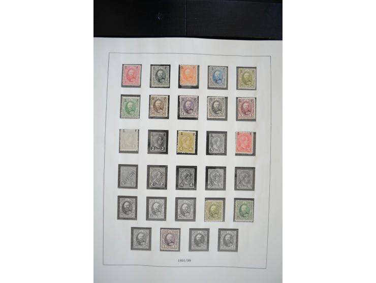 1852/1976, postfrische und ungebrauchte Sammlung mit u.a. Mi.-Nr. 1 (2), 2 (3), 7, 8, 10, 11, 72 KLB, 121 KLB, 266-80 (ohne 2