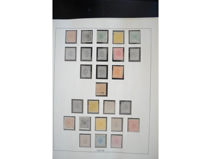 1852/1976, postfrische und ungebrauchte Sammlung mit u.a. Mi.-Nr. 1 (2), 2 (3), 7, 8, 10, 11, 72 KLB, 121 KLB, 266-80 (ohne 2