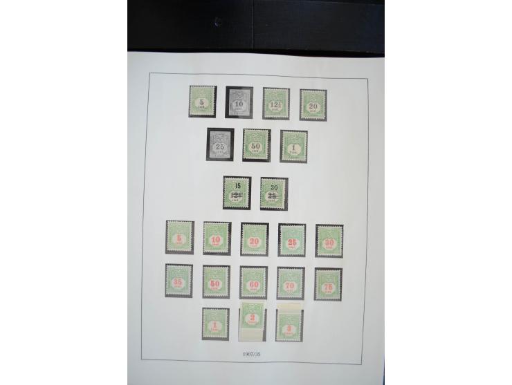 1852/1976, postfrische und ungebrauchte Sammlung mit u.a. Mi.-Nr. 1 (2), 2 (3), 7, 8, 10, 11, 72 KLB, 121 KLB, 266-80 (ohne 2