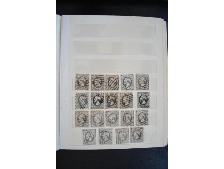 1852/1963 (ca.), postfrischer, ungebrauchter und gestempelter Bestand mit u.a. Mi.-Nr. 1 (19), 2 (16) sowie 2c mit rotem Stem