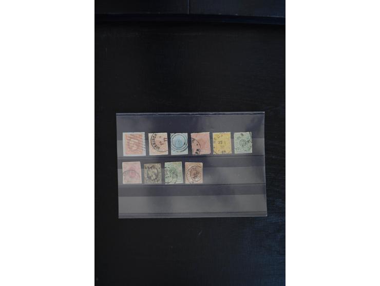 1852/1963 (ca.), postfrischer, ungebrauchter und gestempelter Bestand mit u.a. Mi.-Nr. 1 (19), 2 (16) sowie 2c mit rotem Stem