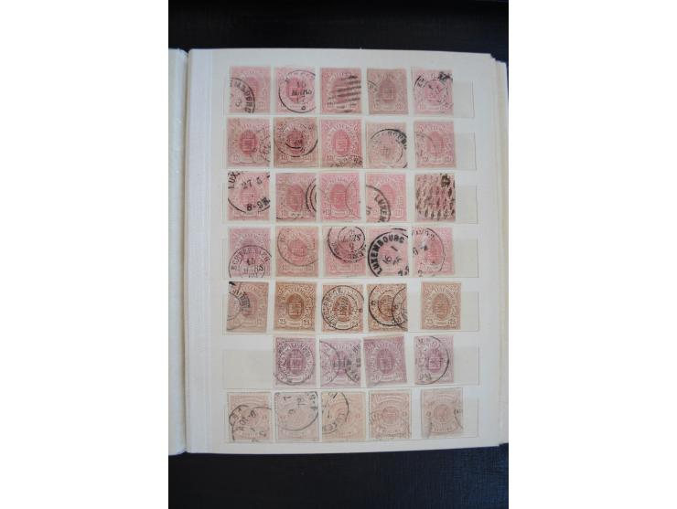 1852/1963 (ca.), postfrischer, ungebrauchter und gestempelter Bestand mit u.a. Mi.-Nr. 1 (19), 2 (16) sowie 2c mit rotem Stem