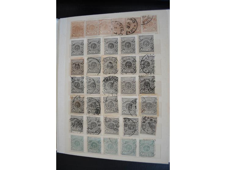1852/1963 (ca.), postfrischer, ungebrauchter und gestempelter Bestand mit u.a. Mi.-Nr. 1 (19), 2 (16) sowie 2c mit rotem Stem