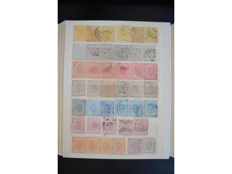 1852/1963 (ca.), postfrischer, ungebrauchter und gestempelter Bestand mit u.a. Mi.-Nr. 1 (19), 2 (16) sowie 2c mit rotem Stem
