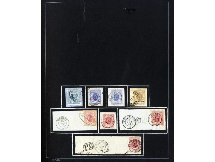 1852/1944, anfangs gestempelte, ab 1882 meist ungebrauchte und teils postfrische Sammlung mit u.a. Mi.-Nr. 1 (13), 2 (5), 59A