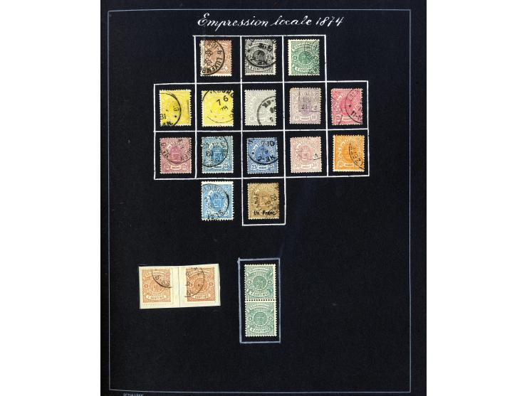 1852/1944, anfangs gestempelte, ab 1882 meist ungebrauchte und teils postfrische Sammlung mit u.a. Mi.-Nr. 1 (13), 2 (5), 59A