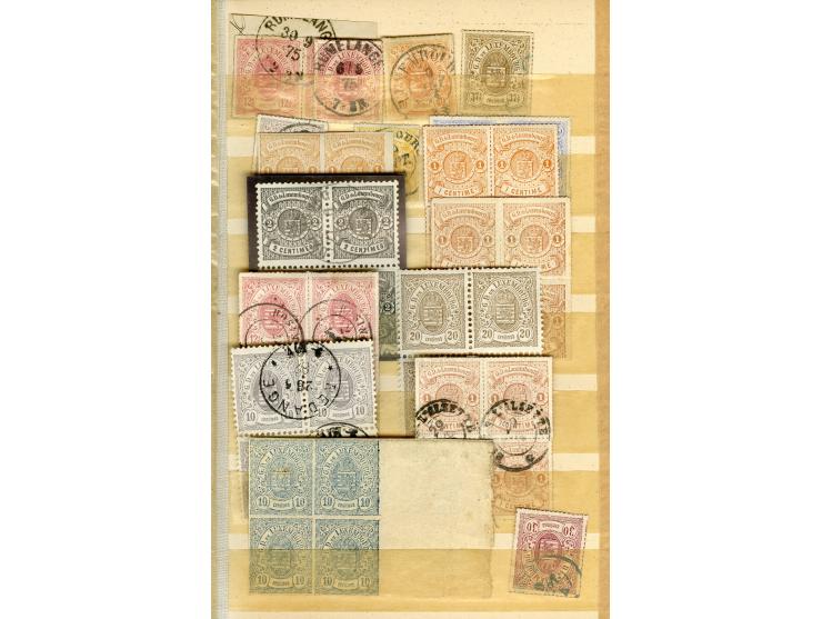 1859/80, Wappenausgaben, ungebrauchte und gestempelte Partie mit vielen besseren Werten, einigen Einheiten, besseren Stempeln