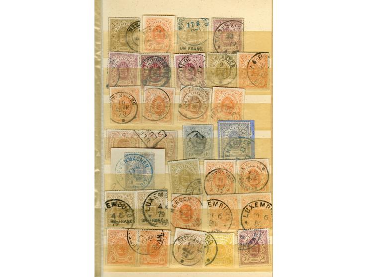1859/80, Wappenausgaben, ungebrauchte und gestempelte Partie mit vielen besseren Werten, einigen Einheiten, besseren Stempeln