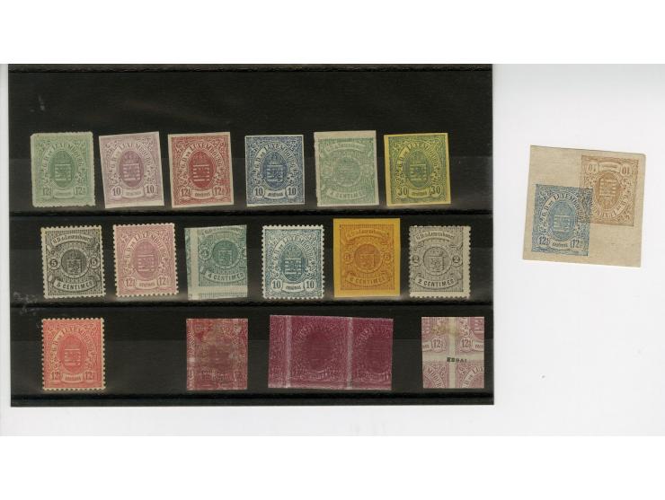 1876/80 (ca.), etwa 30 Probedrucke, dabei Abarten, teils signiert