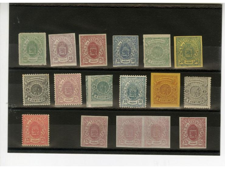 1876/80 (ca.), etwa 30 Probedrucke, dabei Abarten, teils signiert