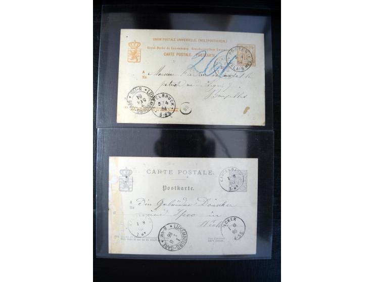 1875/1920(ca.), rund 75 Ganzsachen, dabei frühe Karten mit Zufeankaturen, Relaistempel, etc.
