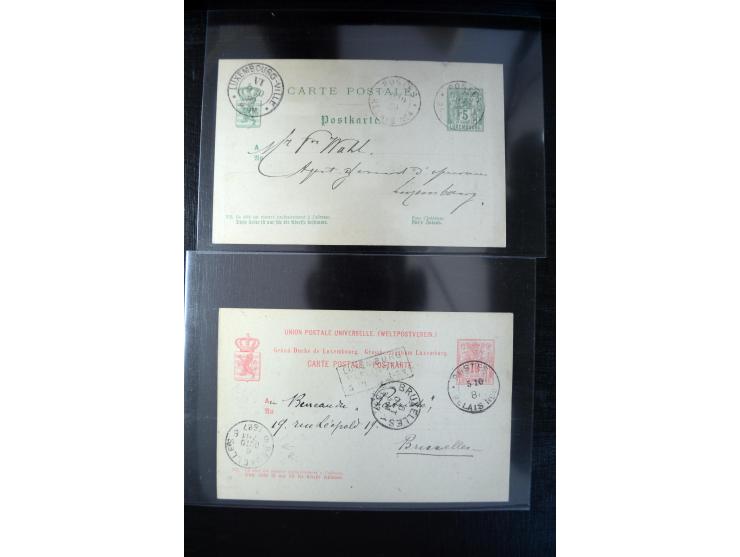 1875/1920(ca.), rund 75 Ganzsachen, dabei frühe Karten mit Zufeankaturen, Relaistempel, etc.
