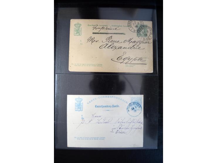 1875/1920(ca.), rund 75 Ganzsachen, dabei frühe Karten mit Zufeankaturen, Relaistempel, etc.