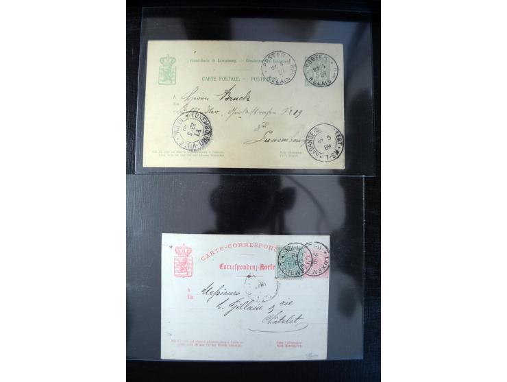 1875/1920(ca.), rund 75 Ganzsachen, dabei frühe Karten mit Zufeankaturen, Relaistempel, etc.