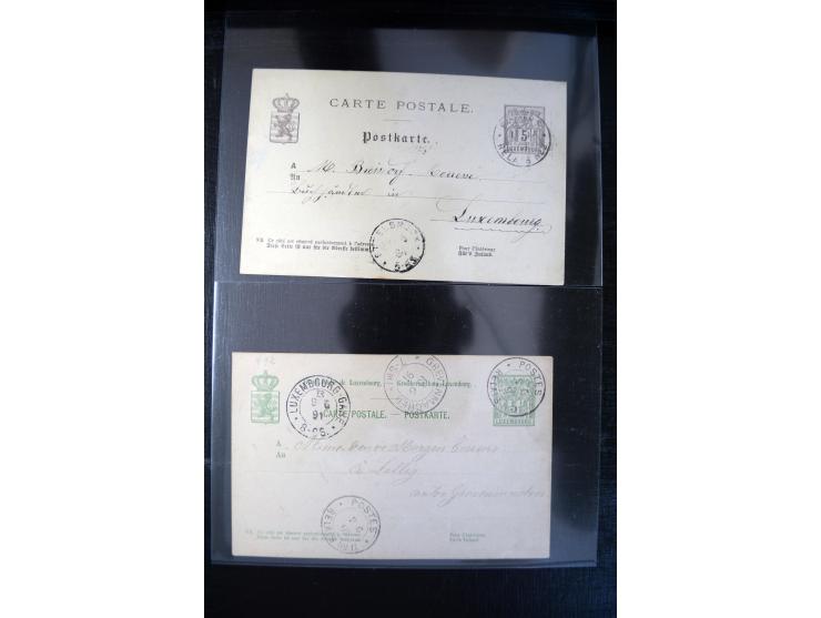 1875/1920(ca.), rund 75 Ganzsachen, dabei frühe Karten mit Zufeankaturen, Relaistempel, etc.