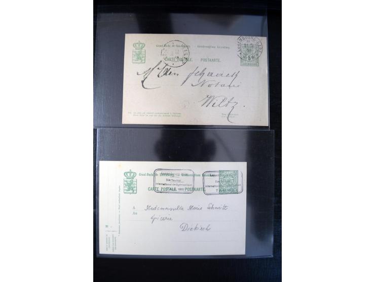 1875/1920(ca.), rund 75 Ganzsachen, dabei frühe Karten mit Zufeankaturen, Relaistempel, etc.