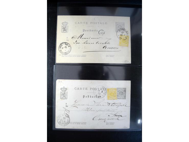 1875/1920(ca.), rund 75 Ganzsachen, dabei frühe Karten mit Zufeankaturen, Relaistempel, etc.