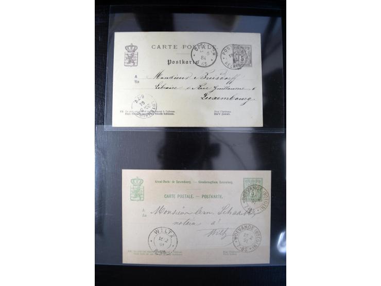1875/1920(ca.), rund 75 Ganzsachen, dabei frühe Karten mit Zufeankaturen, Relaistempel, etc.