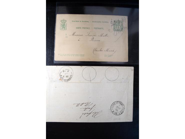 1875/1920(ca.), rund 75 Ganzsachen, dabei frühe Karten mit Zufeankaturen, Relaistempel, etc.