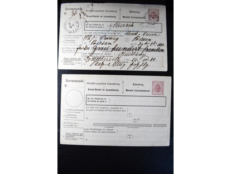 1875/1920(ca.), rund 75 Ganzsachen, dabei frühe Karten mit Zufeankaturen, Relaistempel, etc.
