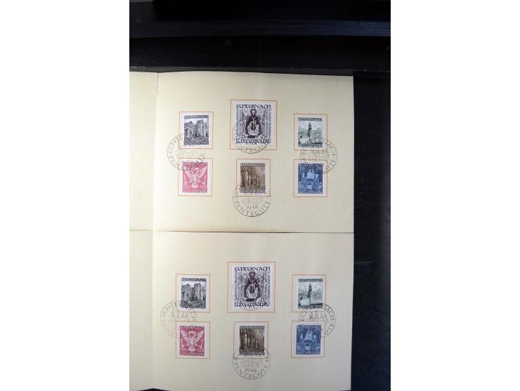 1932/70 (ca.), kleine Partie Briefe und Karten, dabei bessere Caritas-Frankaturen und FDC