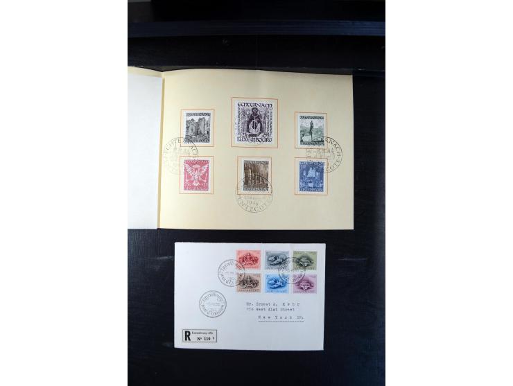 1932/70 (ca.), kleine Partie Briefe und Karten, dabei bessere Caritas-Frankaturen und FDC