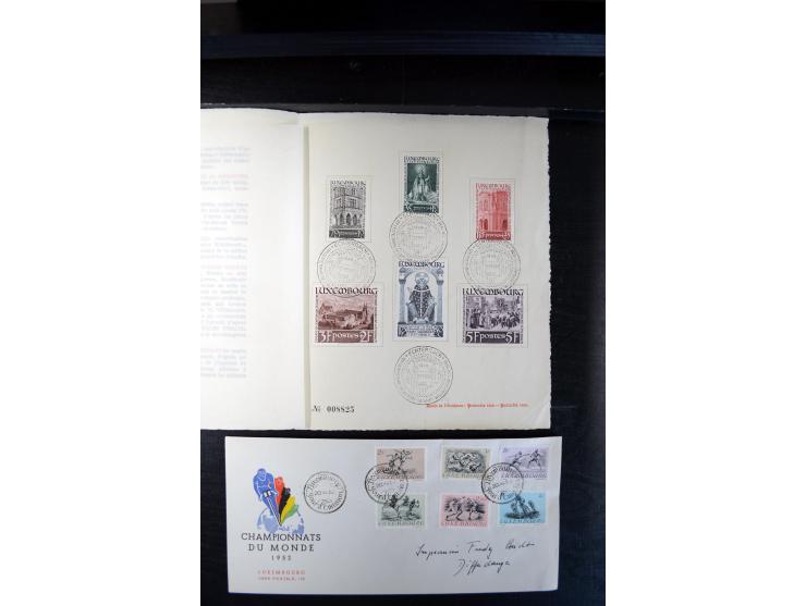 1932/70 (ca.), kleine Partie Briefe und Karten, dabei bessere Caritas-Frankaturen und FDC