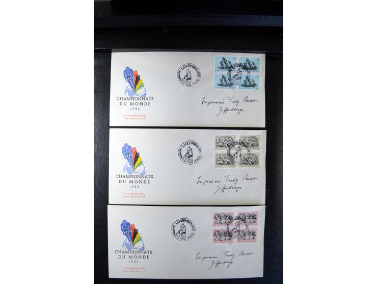 1932/70 (ca.), kleine Partie Briefe und Karten, dabei bessere Caritas-Frankaturen und FDC