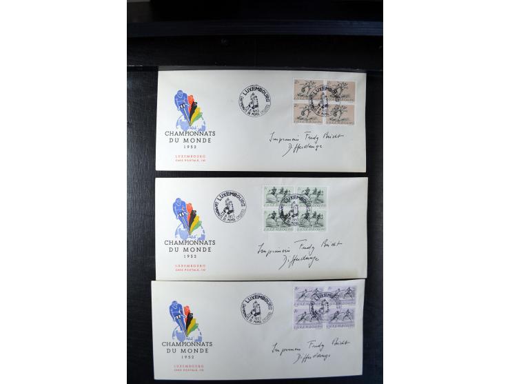 1932/70 (ca.), kleine Partie Briefe und Karten, dabei bessere Caritas-Frankaturen und FDC