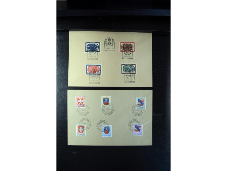 1932/70 (ca.), kleine Partie Briefe und Karten, dabei bessere Caritas-Frankaturen und FDC