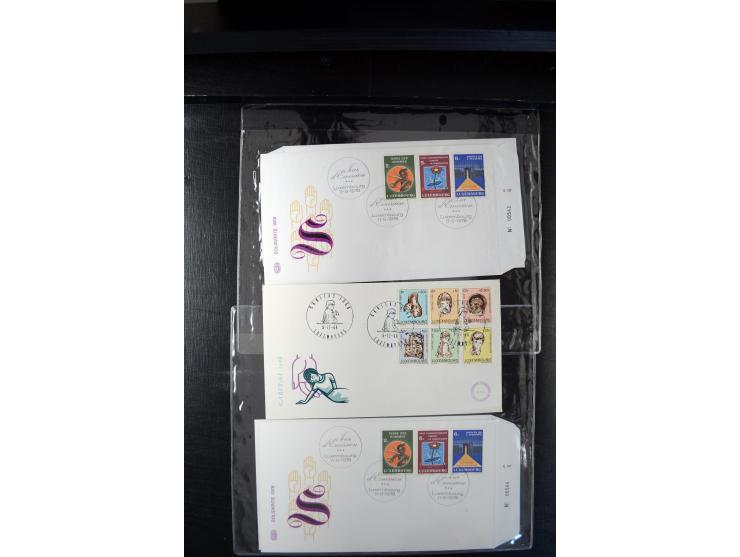 1932/70 (ca.), kleine Partie Briefe und Karten, dabei bessere Caritas-Frankaturen und FDC