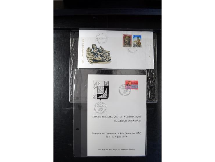 1932/70 (ca.), kleine Partie Briefe und Karten, dabei bessere Caritas-Frankaturen und FDC