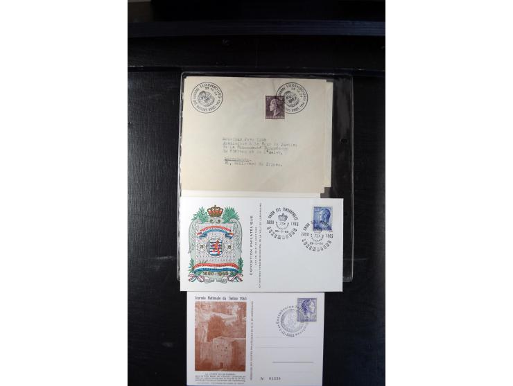 1932/70 (ca.), kleine Partie Briefe und Karten, dabei bessere Caritas-Frankaturen und FDC