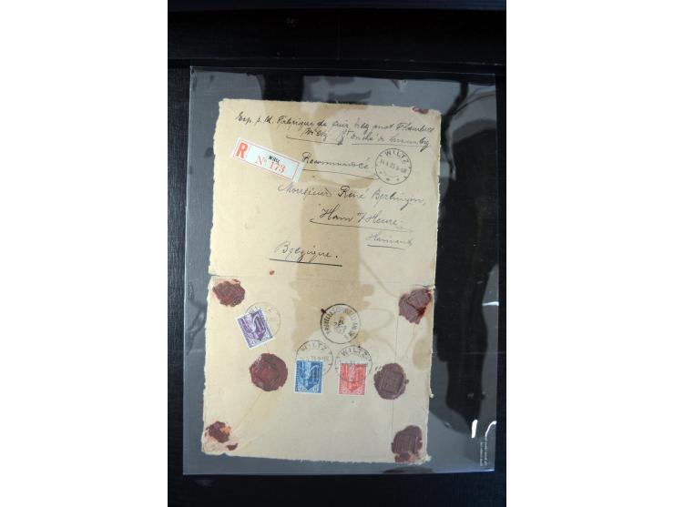 1932/70 (ca.), kleine Partie Briefe und Karten, dabei bessere Caritas-Frankaturen und FDC
