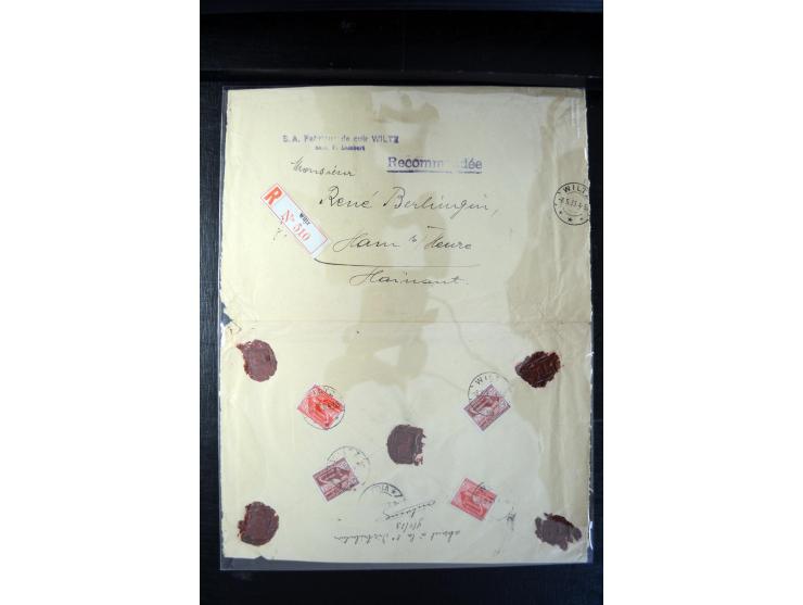 1932/70 (ca.), kleine Partie Briefe und Karten, dabei bessere Caritas-Frankaturen und FDC
