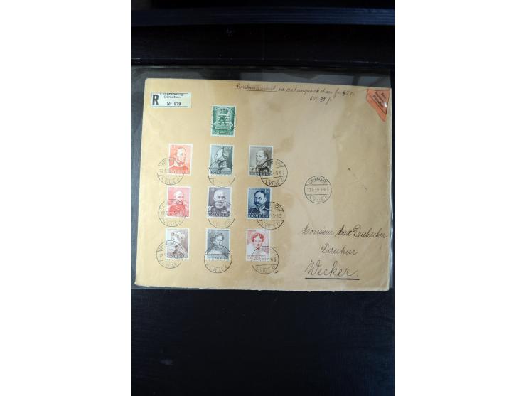 1932/70 (ca.), kleine Partie Briefe und Karten, dabei bessere Caritas-Frankaturen und FDC
