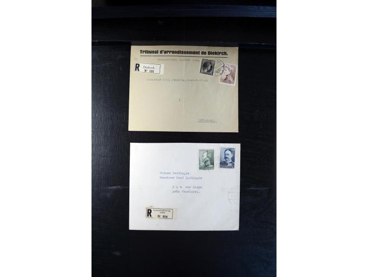 1932/70 (ca.), kleine Partie Briefe und Karten, dabei bessere Caritas-Frankaturen und FDC