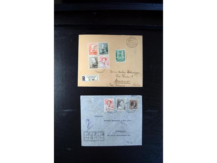 1932/70 (ca.), kleine Partie Briefe und Karten, dabei bessere Caritas-Frankaturen und FDC