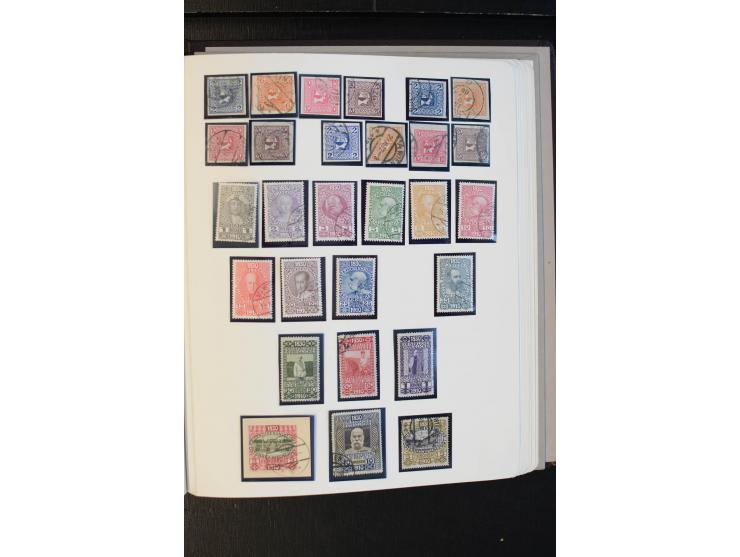 1850/1918, schöne gestempelte Sammlung, dabei Mi.-Nr. 1-5 mehrfach mit verschiedenen Stempeln, außerdem Mi.-Nr. 7(3), 10-15, 