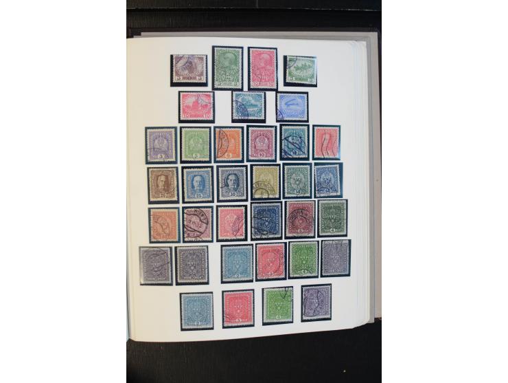1850/1918, schöne gestempelte Sammlung, dabei Mi.-Nr. 1-5 mehrfach mit verschiedenen Stempeln, außerdem Mi.-Nr. 7(3), 10-15, 