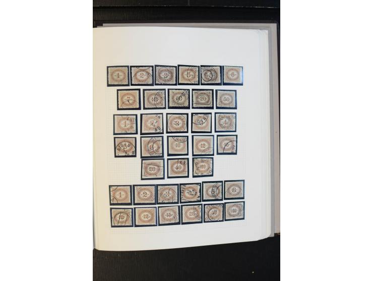 1850/1918, schöne gestempelte Sammlung, dabei Mi.-Nr. 1-5 mehrfach mit verschiedenen Stempeln, außerdem Mi.-Nr. 7(3), 10-15, 