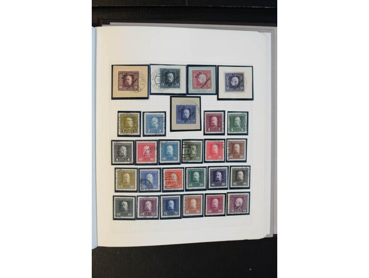 1850/1918, schöne gestempelte Sammlung, dabei Mi.-Nr. 1-5 mehrfach mit verschiedenen Stempeln, außerdem Mi.-Nr. 7(3), 10-15, 